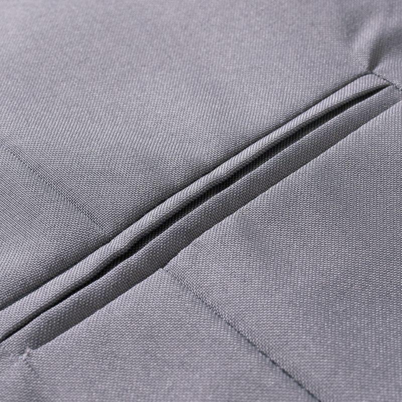 Męski duży jednolity kolor, dopasowany krój, swobodny, formalny, dwuczęściowy garnitur