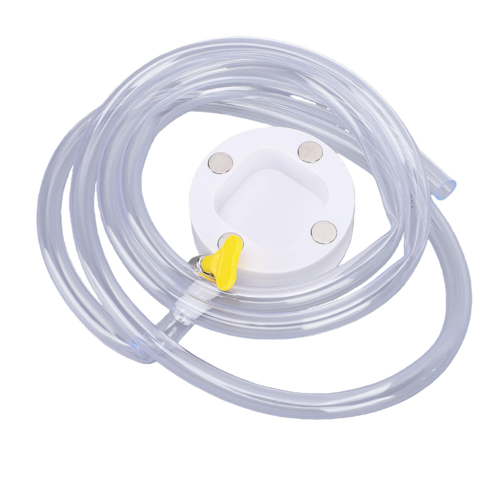 Kit de drenaje magnético para aire acondicionado de ventana, manguera de drenaje de condensado transparente de 6 pies con abrazadera, adaptador de drenaje magnético para aire acondicionado de ventana