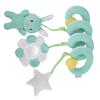 Baby Stroller Hanging Toy Appeasing Infant Spiral Activity Rattle Newborn Plush ToyGreen