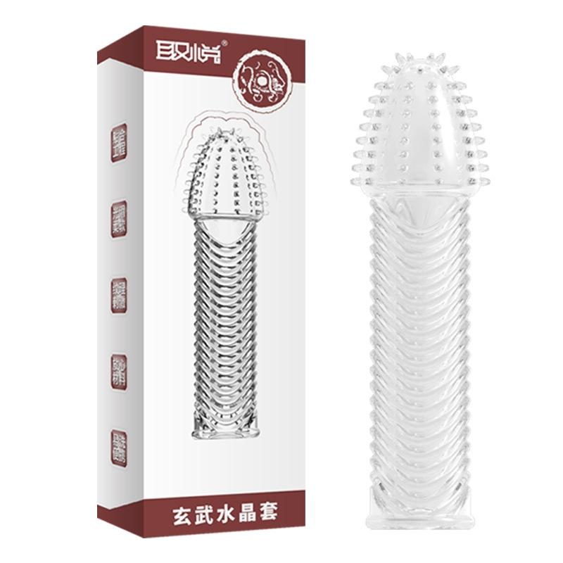 Penis Abdeckungen Extender männer Kondome Kristall Penis Kondome Finger Cock Ring Erwachsene Sex Spielzeug Für Sex Männlich Länger anhaltende