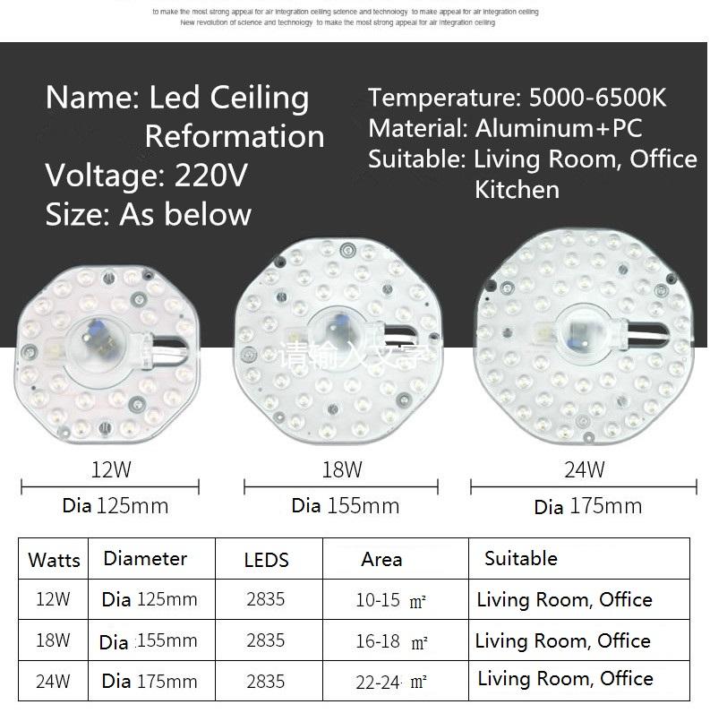 12W 18W 24W 36W Bright 2D Replaable LED Light Sour For European Iling Lamp Marked 110V 220V 240V With Magnet Led Lights