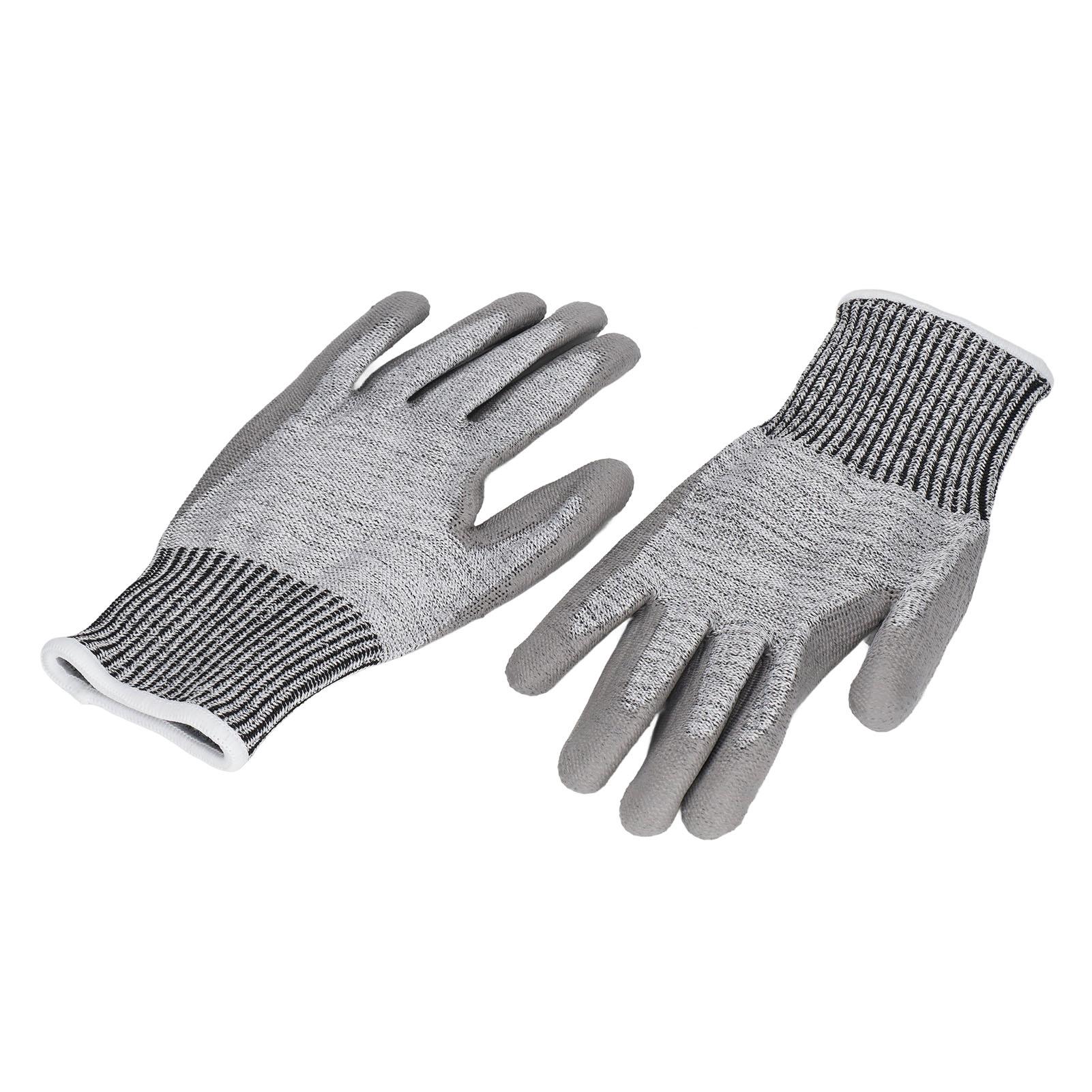

Working Gloves Level F Cut Resistant PU Coated Breathable for Maintenance Horticulture L