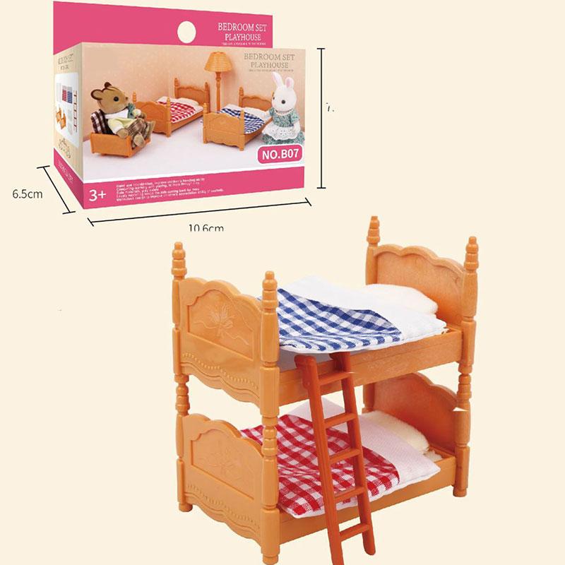Forest Family Reindeer Rabbit Panda Animal Simulation Dollhouse Furniture Toy Set House Accessories Christmas Gifts