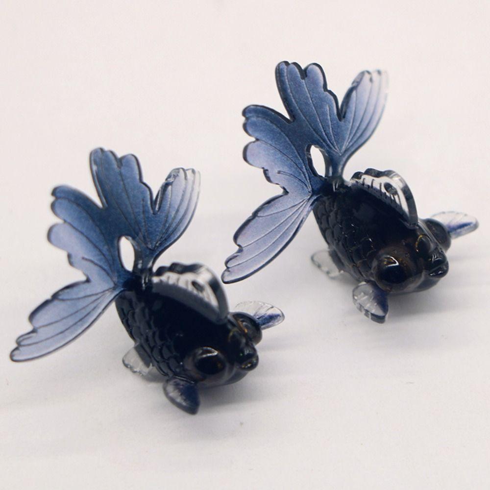 Handmade Materials Mini Goldfish Figurine PVC Material DIY Craft Figurine  Home Decor