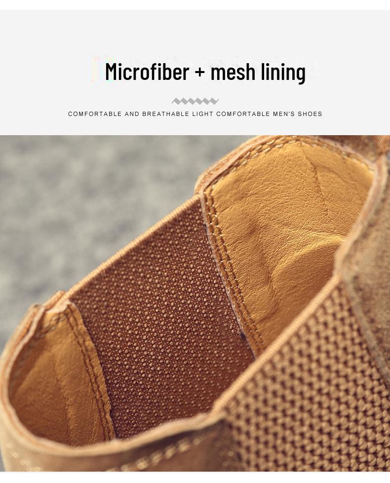 2024 Men's Casual Mid-Cut Martin Boots - British Style High-Top Workwear Fashion