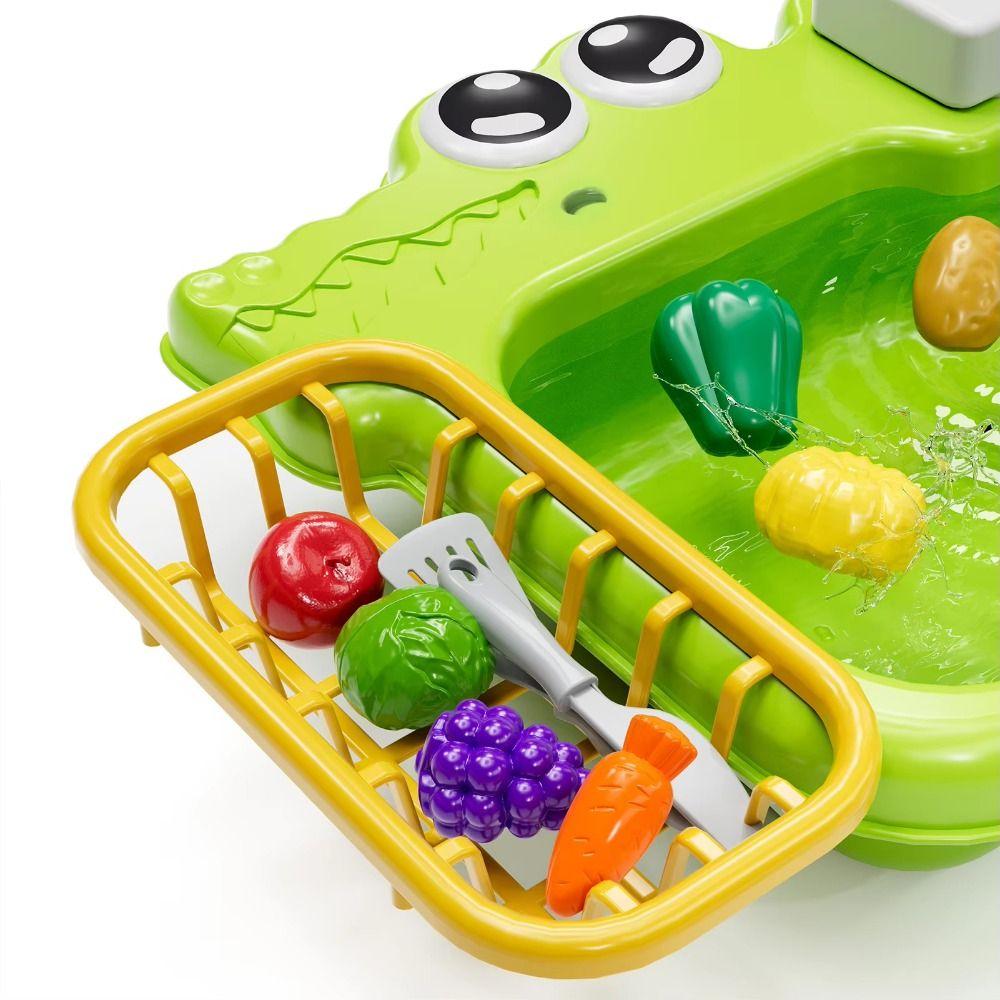 Universal Kitchen Sink Toy Rotatable Sink Faucet Play Tap Faucet Replacement Toy  For Girls