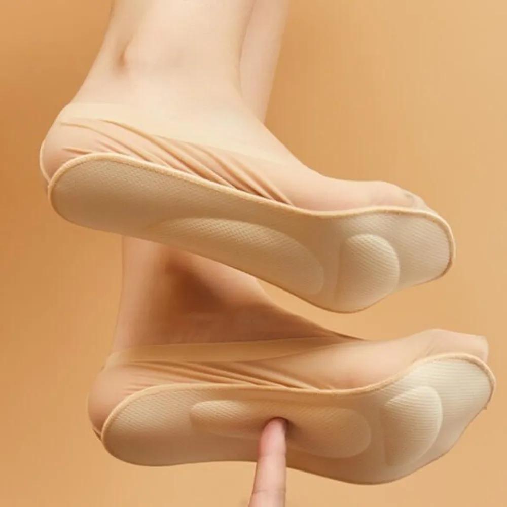 Holige Kumo Women s Summer Ice Silk Fake Socks black