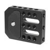Lightweight Aluminum Alloy Cheese Plate Mount Board for On-Camera Monitors Cage with Expandable 1/4-20 Threaded Holes