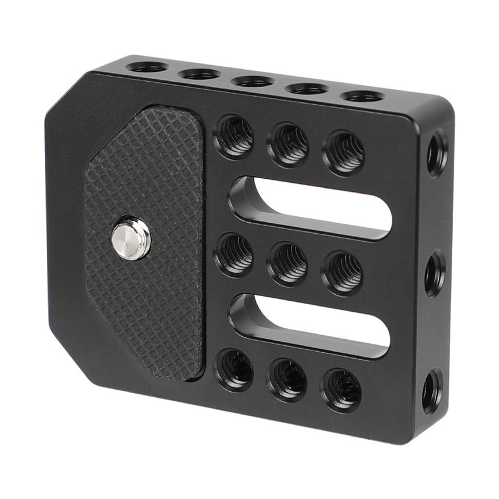 Lightweight Aluminum Alloy Cheese Plate Mount Board for On-Camera Monitors Cage with Expandable 1/4-20 Threaded Holes