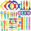 Summer Diving Toy Set: Seaweed Octopus Rings & Relay Batons for Pool Play