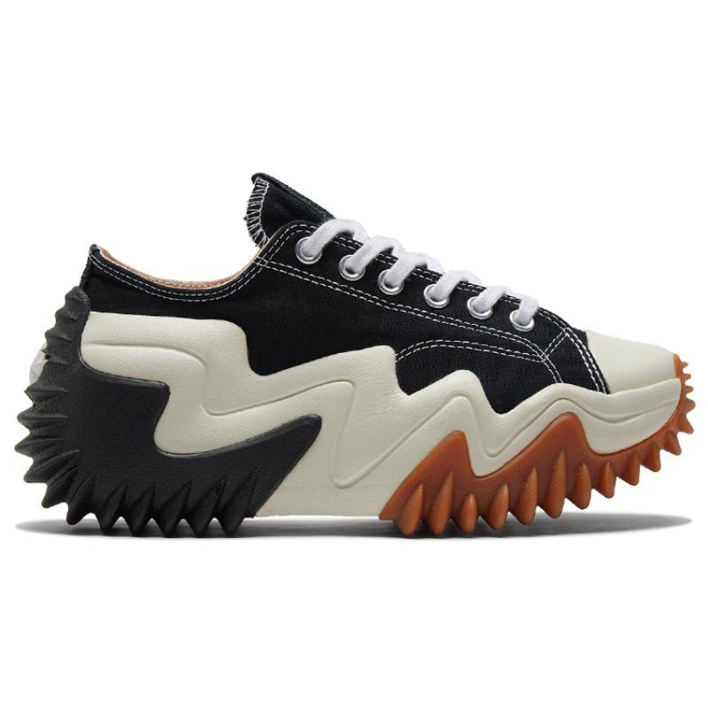 Converse Run Star Motion Trendy Thick Sole Black White Unisex