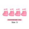 4pcs Anti-Scratch Cat Feet Covers Adjustable Anti-Off Shoes for Cat Silicone Cat Paw Protector Boots for Cat Bathing Pet Supplie