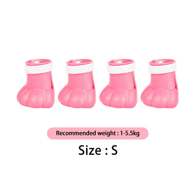 4pcs Anti-Scratch Cat Feet Covers Adjustable Anti-Off Shoes for Cat Silicone Cat Paw Protector Boots for Cat Bathing Pet Supplie