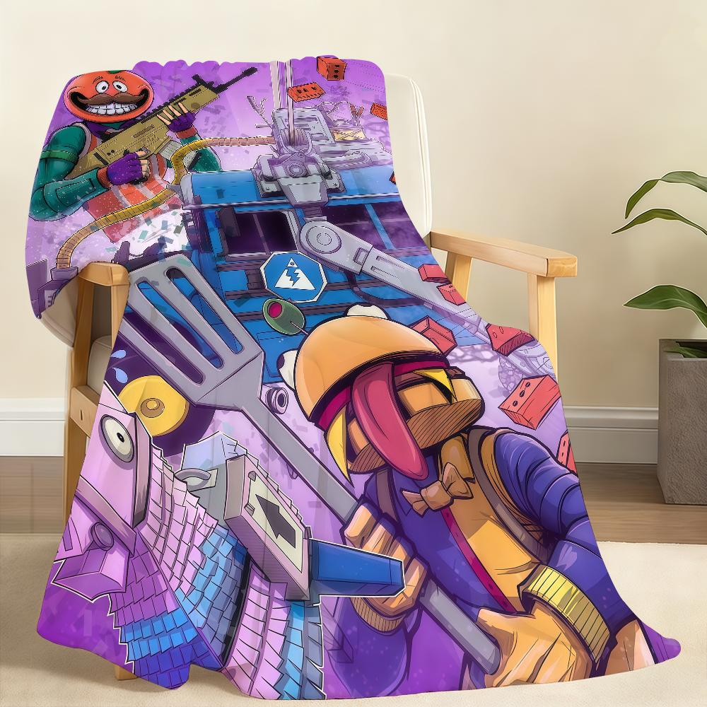 Hot Game F-FORTNITE-S Blanket Soft Throw Blanket for Home Bedroom Bed Sofa Picnic Travel Office Rest Cover Blanket Gift