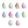10Pcs Mini Colorful Ice Cream Charm Simulated Ice Cone Figurine DIY Handmade Jewelry Hair Clip Backpack Bag Decoration Accessories
