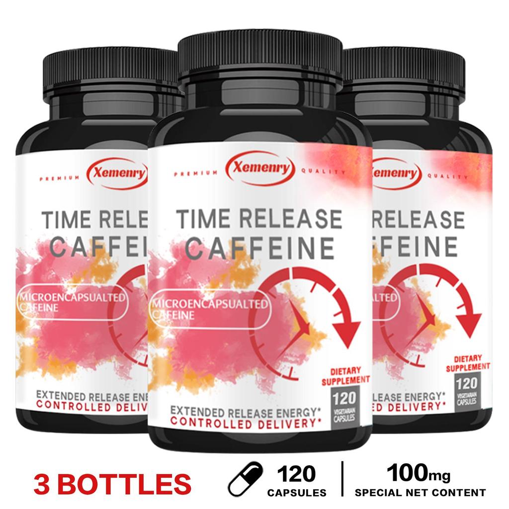 Caffeine Extract Capsules, Easily Absorbed, Dietary Supplement, High Purity, Suitable for Both Men and Women.