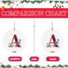 26 Letters Santa Christmas Pendant Acrylic Car Pendant Christmas Tree Decoration