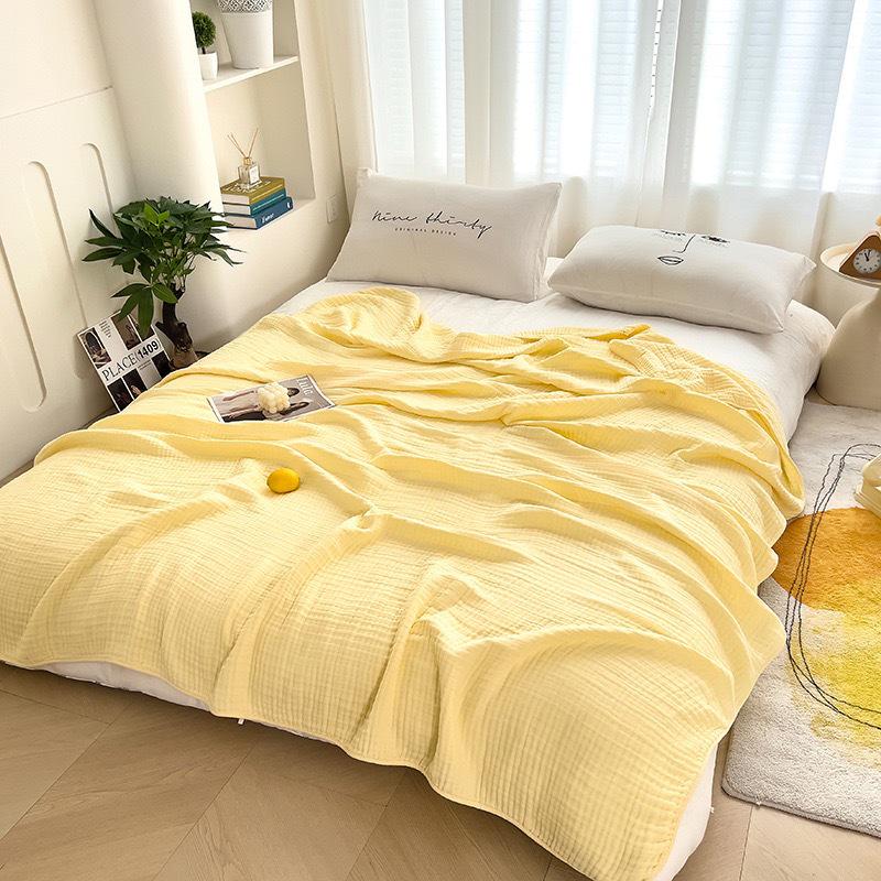 Kids & Adults 6-Layer Cotton Gauze Quilt Cover – Soft Summer Air Conditioning Blanket & Bed Sheet for Multi-purpose Use.