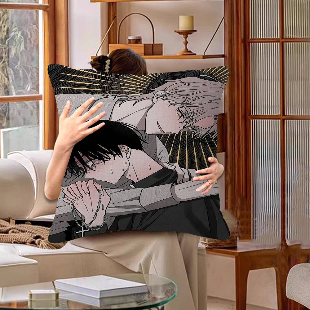 Low Tide In Twilight Anime 45*45cm Cushion Cover Pillow Cover Decor Pillowcase Home Pillowcase For Couch Pillow