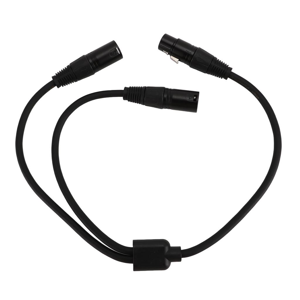 Y Type Splitter Cable 3 Pin XLR Female To Dual Male Adapter Ble Cord for Microphone Amplifier