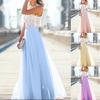 Women Lace Maxi Long Evening Party Prom Dress Sundress Chiffon Dress SAHW