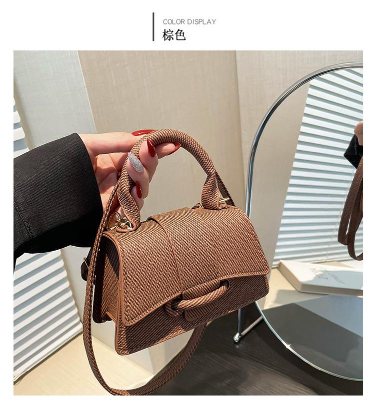 This Year's Popular Fashion Mini Internet Celebrity Handbag 2025 Four Seasons New Solid Color Shoulder Messenger Bag Small Square Bag Women