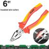 VDE Certified 1000V Insulated Electrician Pliers - Combination, Wire Cutters, Needle Nose, and Angled Pliers