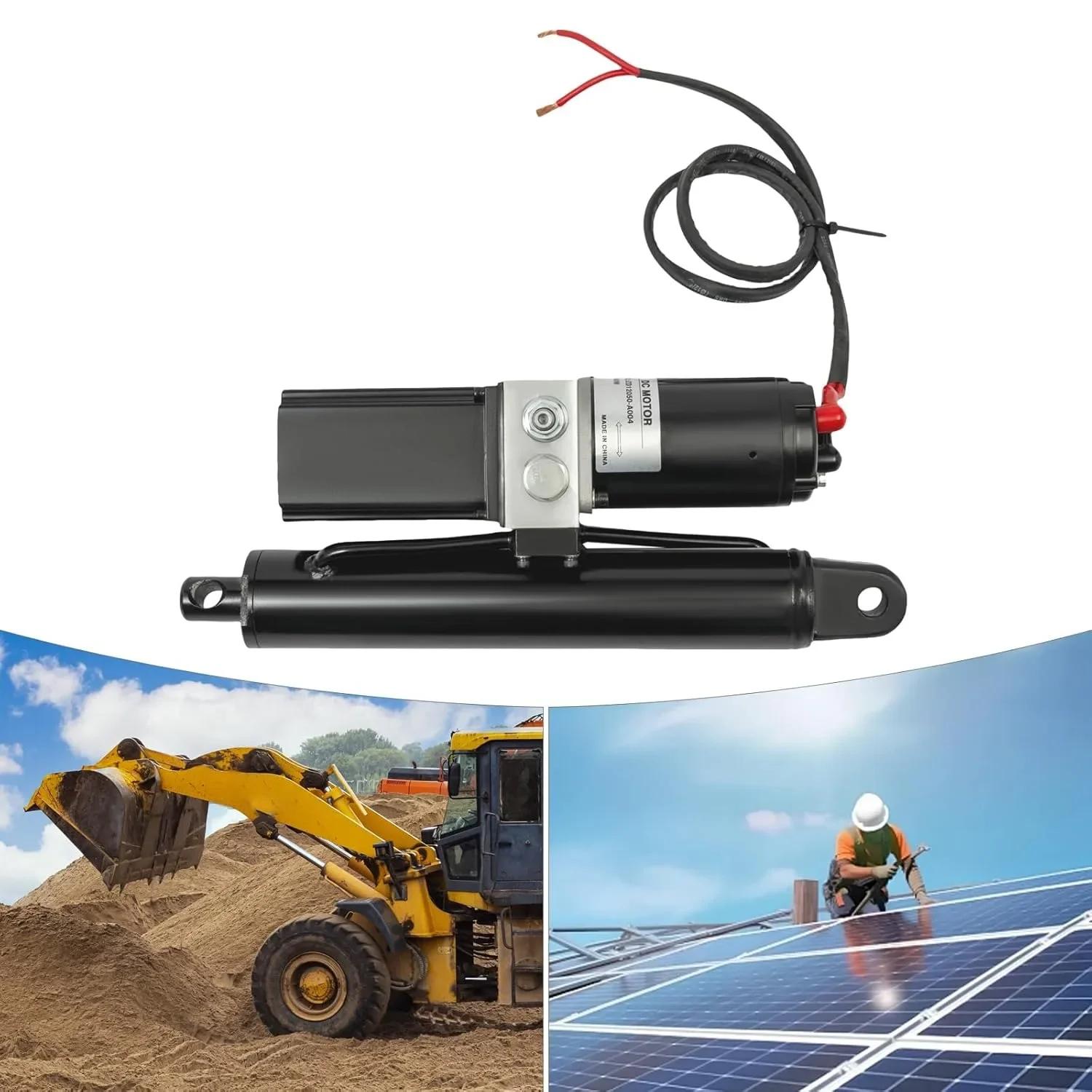 

12V 8 Heavy Duty Hydraulic Linear Actuator Electric Hydraulic Motor 4409Lbs Compatible with Dump Trailers, Lift Tables United States