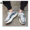 Fashion Men Thick Sole Running Shoes Casual Mesh Breathable Height Increased Platform Sports Workout Shoes Male Chunky Sneakers