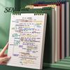 Spiral Notebook Top Bound Notebook, Premium Anti-bleed Paper Diary Book, Refillable Journal Portable A5 Notepad for Office School And Planning