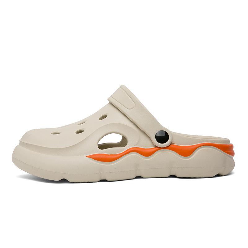 

Large size 2024 summer new men s shoes men s fashion hole shoes trend casual shoes outdoor beach shoes 45 хакі