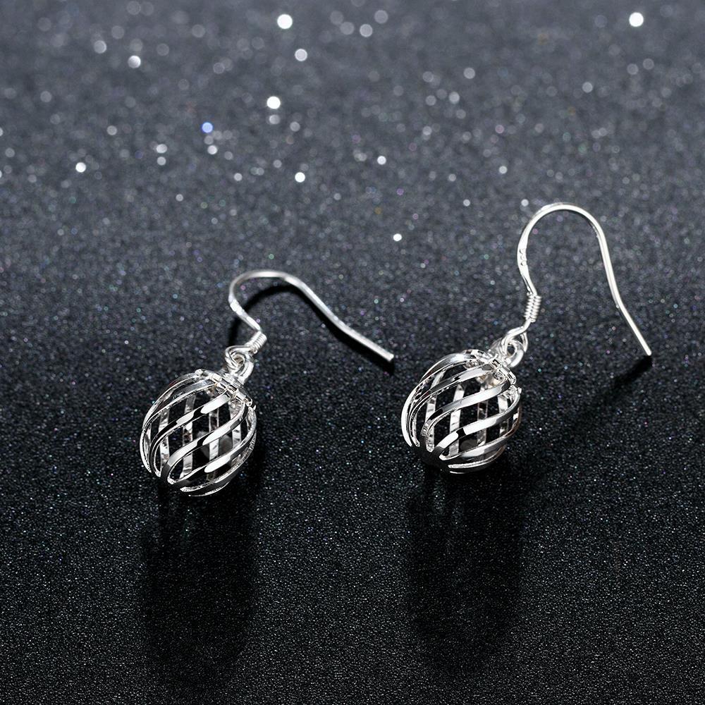 Noble Charms 925 Stamp Silver Hollow Creative Lantern Earrings For Women Fashion Party Wedding Jewelry Holiday Gifts