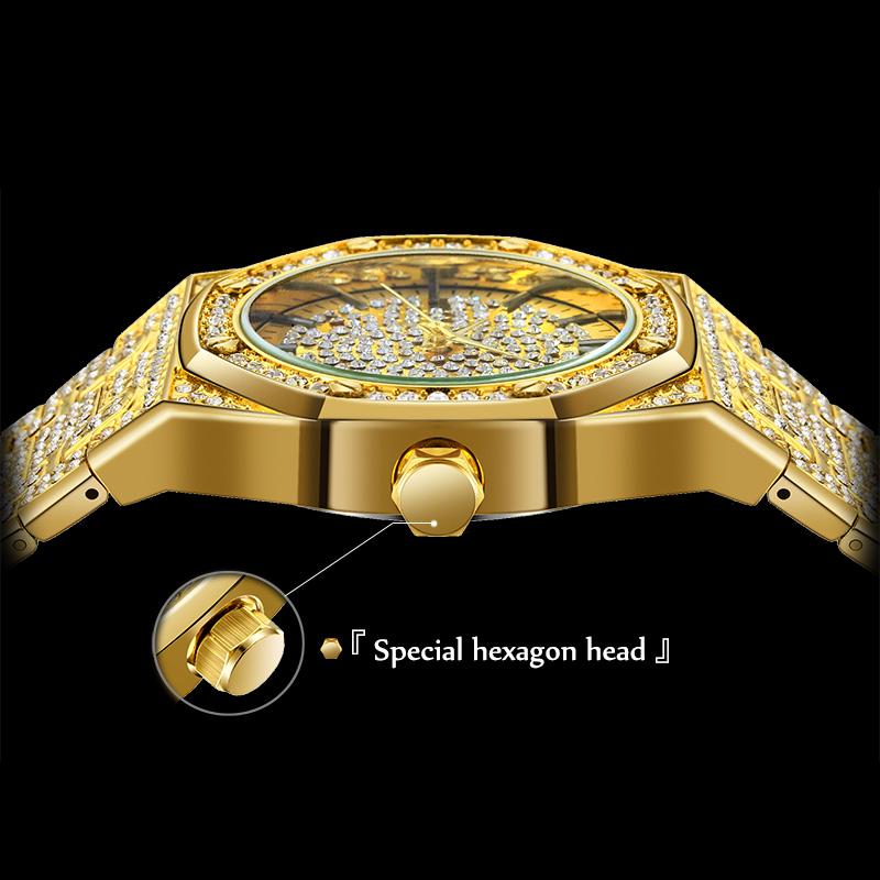 MISSFOX Nouveaux produits Rolex Montre de luxe pour homme en or et