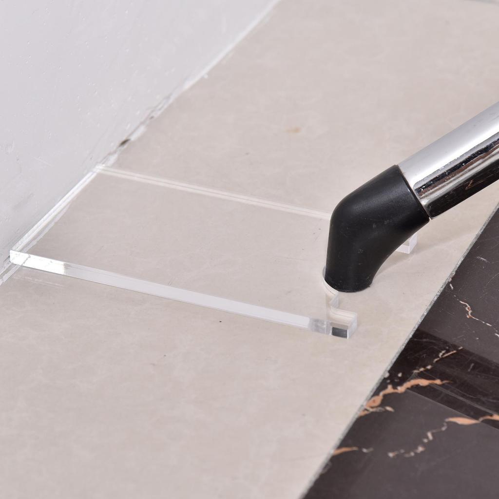 2PC Clear Acrylic Furniture Stoppers Wall Protector Bed Table Couch Non-slip Stabilizer Pads Wall Spacer for Prevents Fire Risks