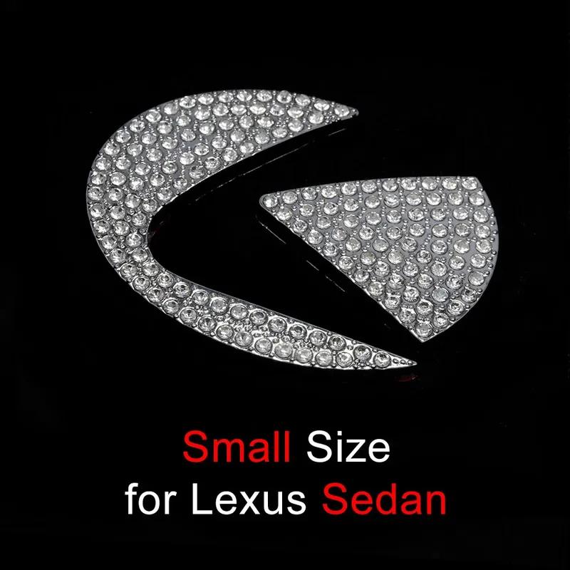 Naklejka Bling Car Kierownica Diament Emblem Naklejka dla Lexus IS400 RX300 RX330 IS220D RX350 IS460 ES NX RX IS CT LX GS RC