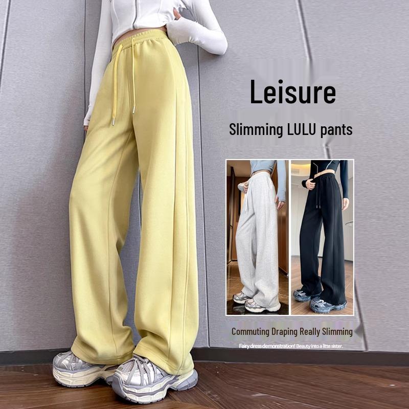 

Женские спортивные брюки 2025 года для похудения, прямого кроя - Маленькие, Легкие, Зауженные к низу, Повседневные для весны и осени M for 100-110 lbs