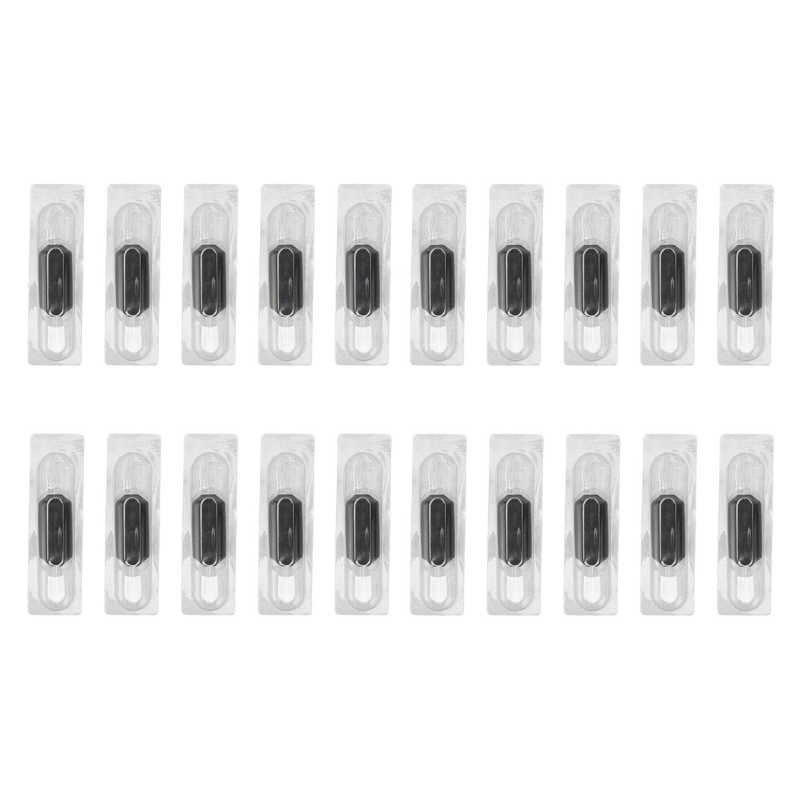 

20pcs Tattoo Hand Tube 25mm 5RT Disposable Lightweight Silicone Tattoo Machine Handle Black