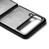A Matte PC Grooved Leather Case for Samsung Zflip6 Phone, and A Galaxy Zflip5 Protective Case