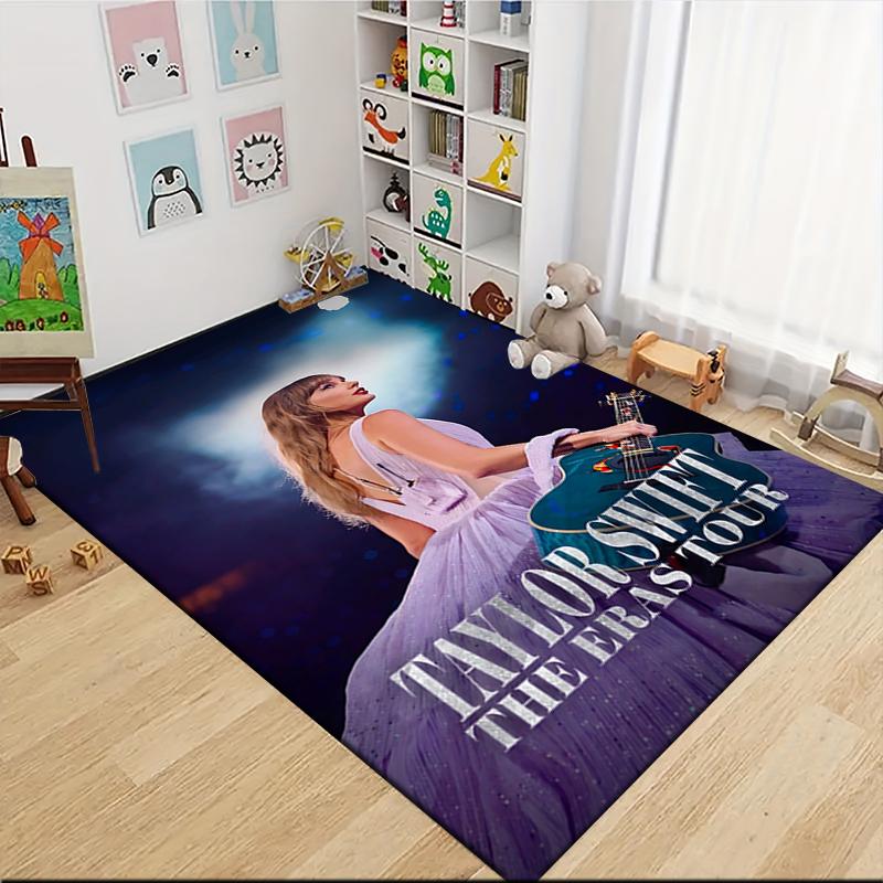 Taylor Swift Eras Tour Carpet Rug Soft Washable Antislip Home Living Room Sofa Mats Personalized Christmas Rug
