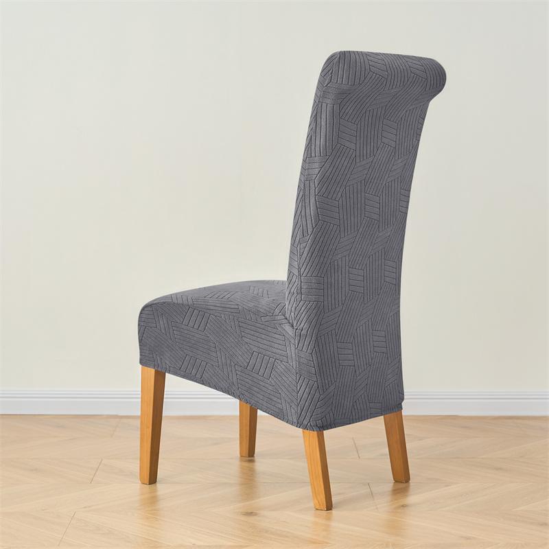 1/4Pcs Dining Chair Cover Long Back Elastic Chair Covers High Back Removable Durable Seat Slipcovers For Party Home Decor