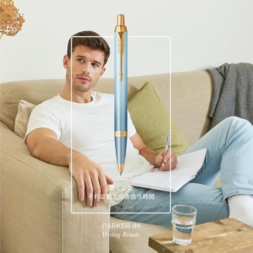 PARKER Parker Ballpoint Pen IM Writing Rituals Turquoise Green GT Medium Oily Gift Boxed Gift Lux...