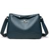High-end soft leather women's bags, new fashionable and versatile large-capacity middle-aged mother bags, underarm bags, shoulder messenger bags.
