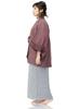 Ryokan Yukata Set Ryokan und Haori [KYOETSU] Damen 4-teilig (Haori, Yukata, Obi, Kordel) (Yukata - 150, - Rot)