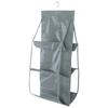1Pcs Gray Hanging Handbag Organizer 6 Pockets Clear Sundry Bag New Storage Bag  For Wardrobe Closet