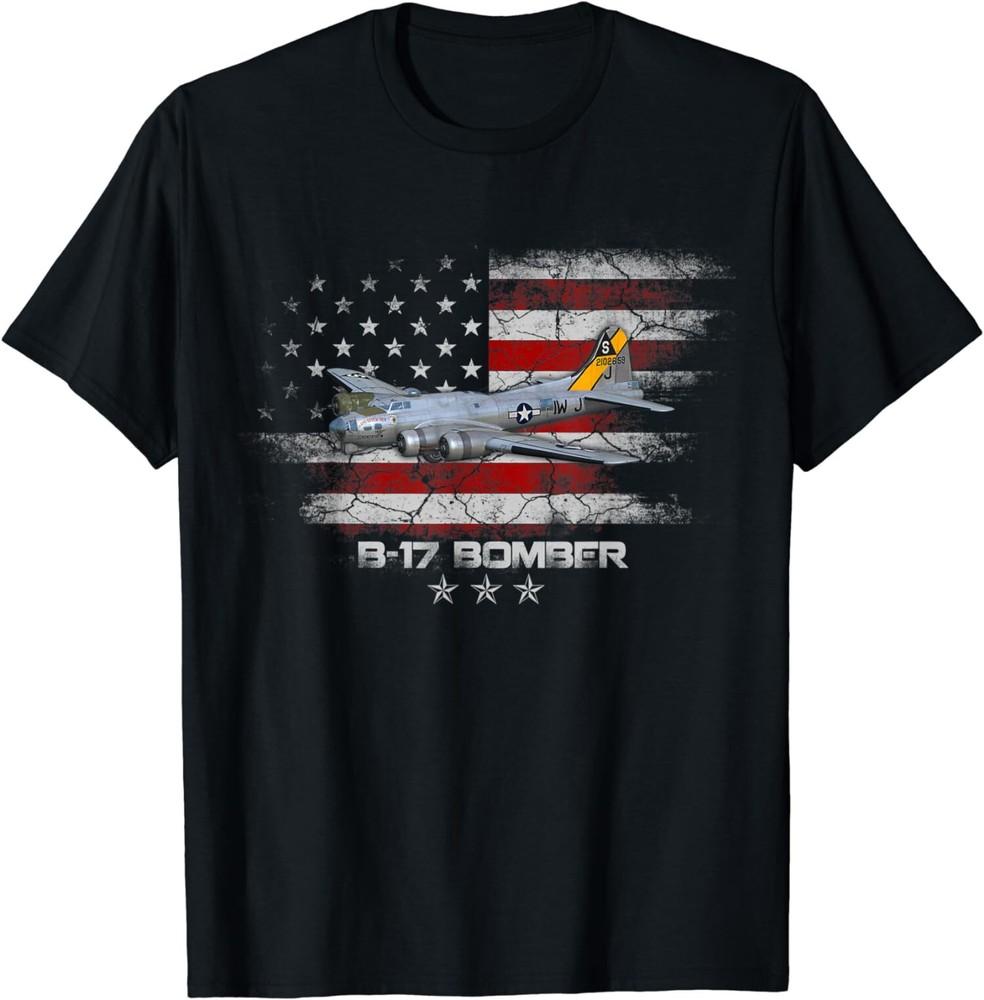 

NEW LIMITED B-17 Flying Fortress World War 2 Bomber Warplane WW2 Veteran T-Shirt Unisex T-Shirt XXXXL
