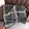 New Modern Polka Dot Printed Silk Scarf Square Scarf High-end Shawl Sunscreen Neck Small Square Scarf Headscarf Women's Scarf
