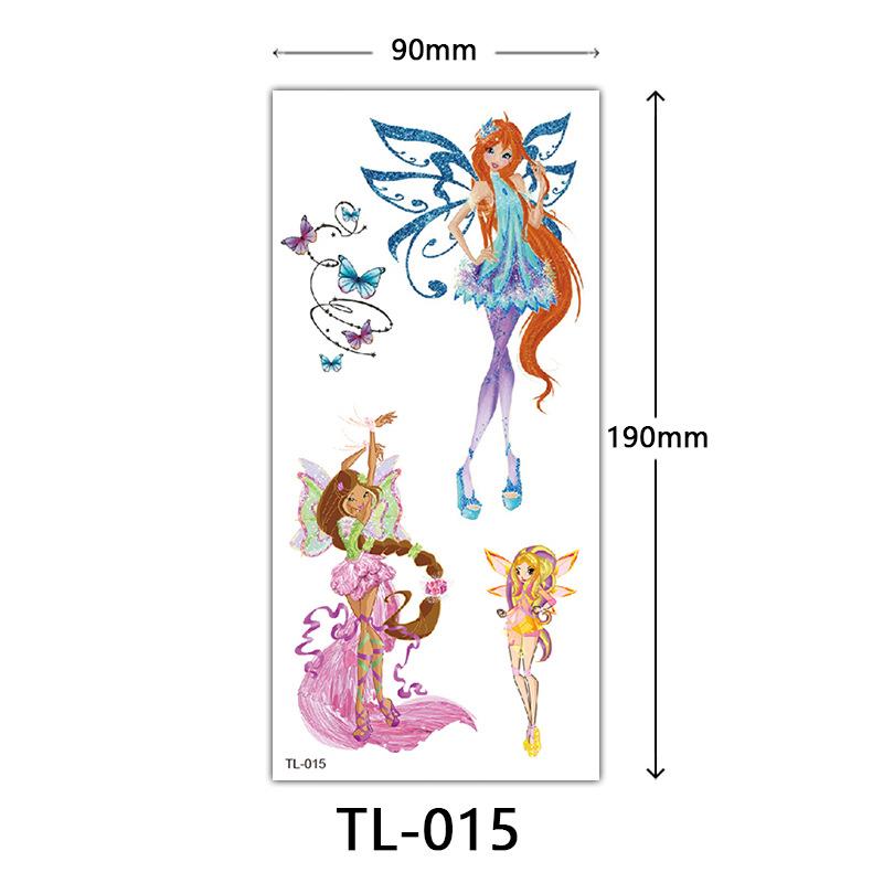 Blumen Tattoo Aufkleber, Farbige Skizzen Tattoo Aufkleber, Englische Buchstaben, Hochzeitsfotografie Tattoo