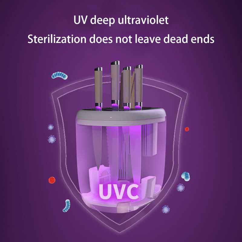 Sterilisations-Messerhalter Multifunktionaler Haushalt Intelligenter UV-Sterilisator Stäbchen-Trockner Sterilisationsblock Besteck
