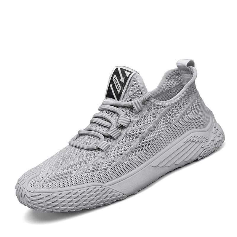 Flying Woven Shoes Men's Summer Thin Breathable Sports Casual Mesh Shoes Men's Hollow Mesh Mesh Shoes Men's