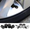 Tire Valve Caps 4 Pieces Aluminum Alloy Protection Car Tire Caps Valve Stem Covers For Outdoor Road Cycling Riding Automotive